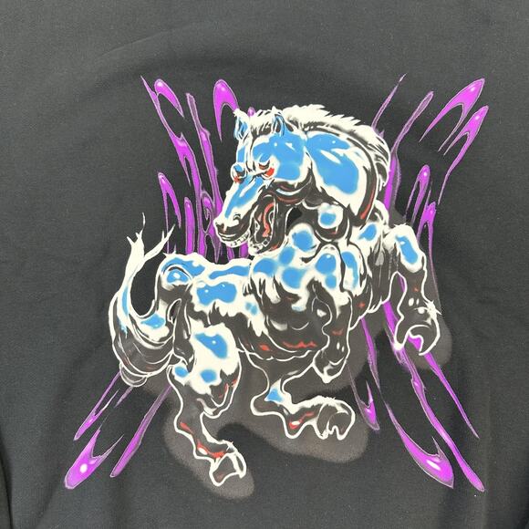 Nike SB Sweatshirt Mens Extra Large Horse Graphic Loose Fit HQ3035-010 - Picture 3 of 10